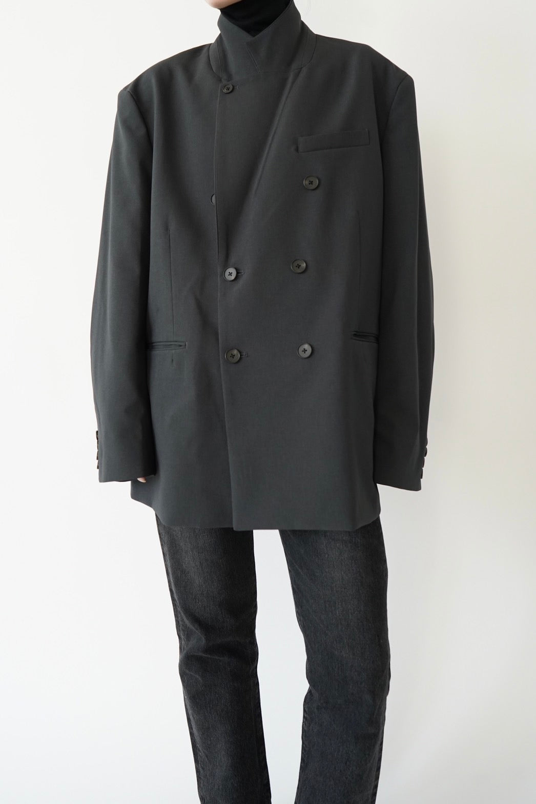 Turtle neck c/s - BLACK
