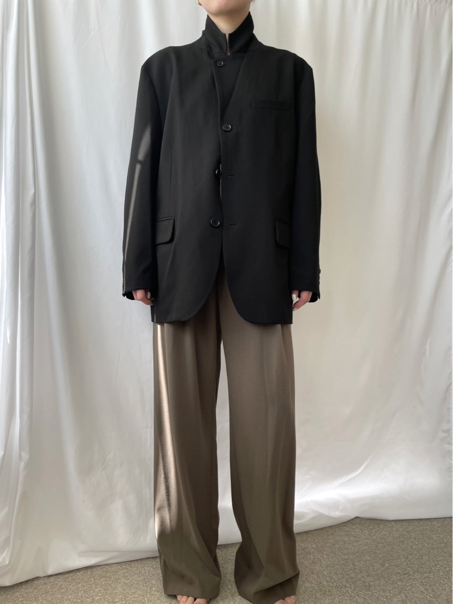 TUCK WIDE PANTS