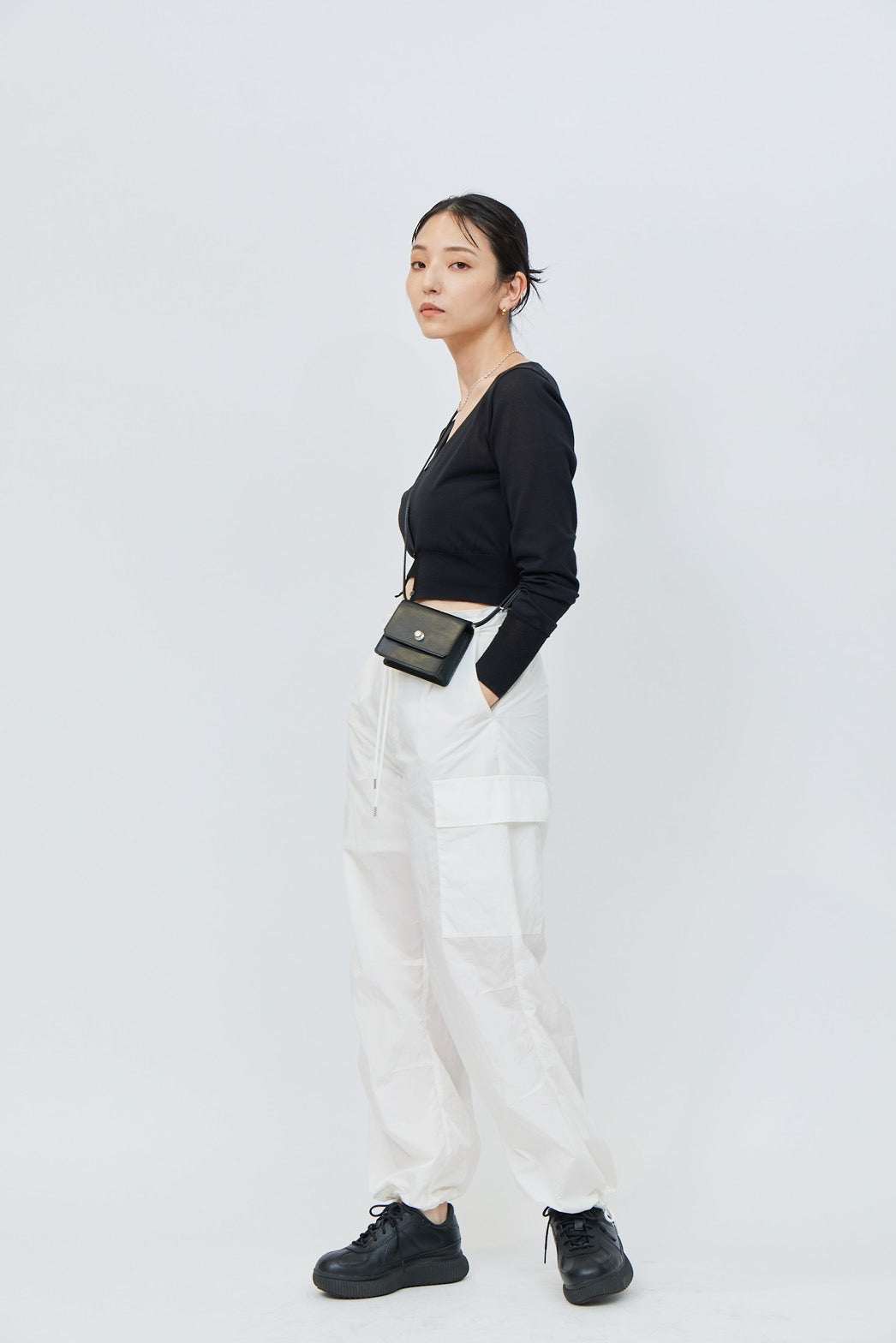 Shoulder Mini Wallet - BLACK