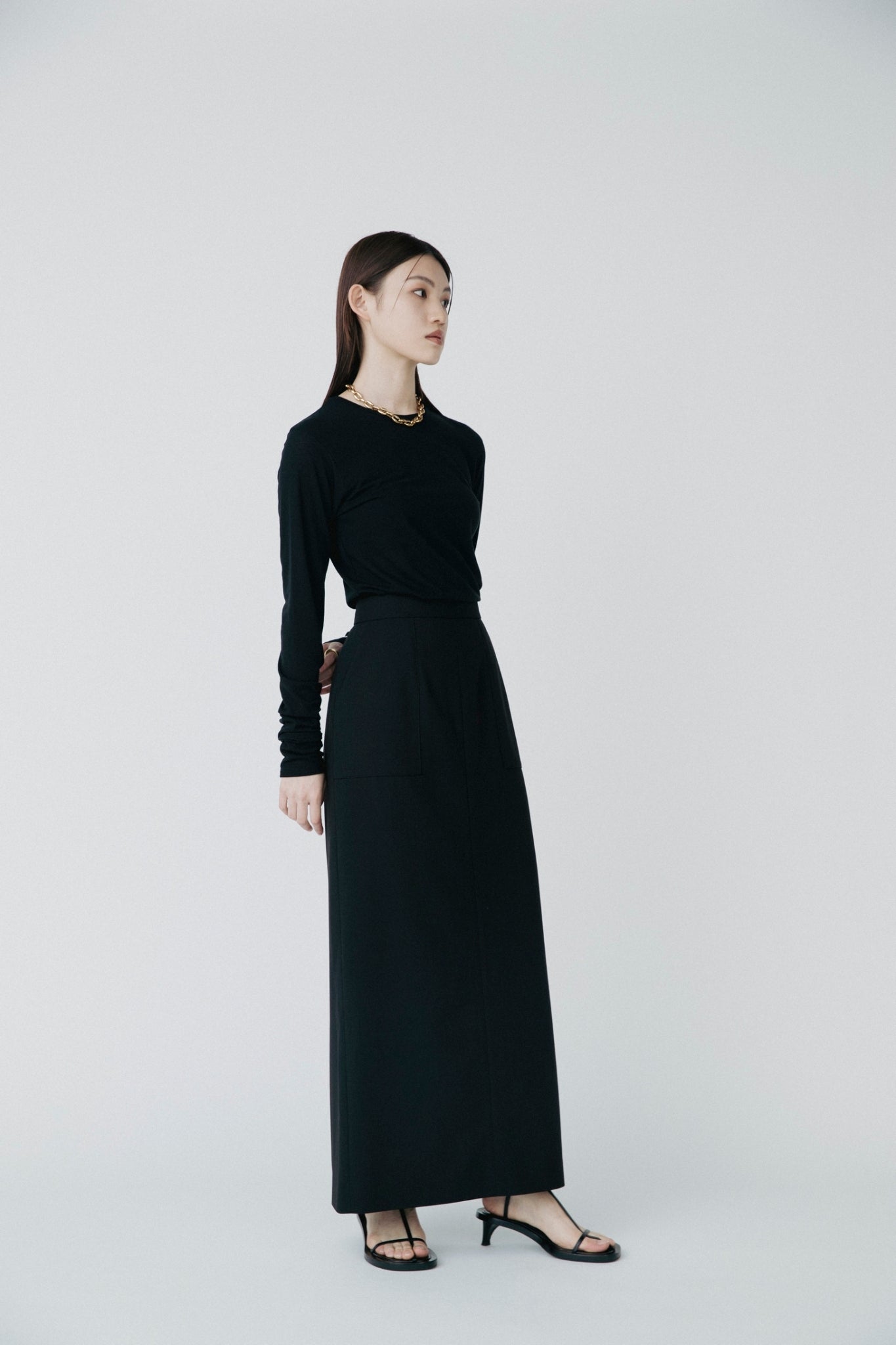 LONG SLEEVE SEE-THROUGH C/S