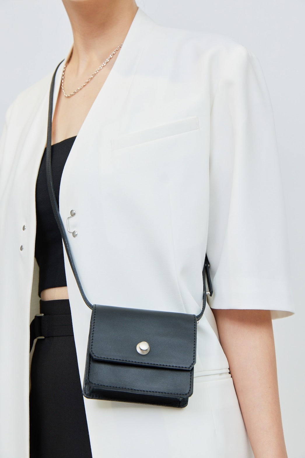 Shoulder Mini Wallet - BLACK
