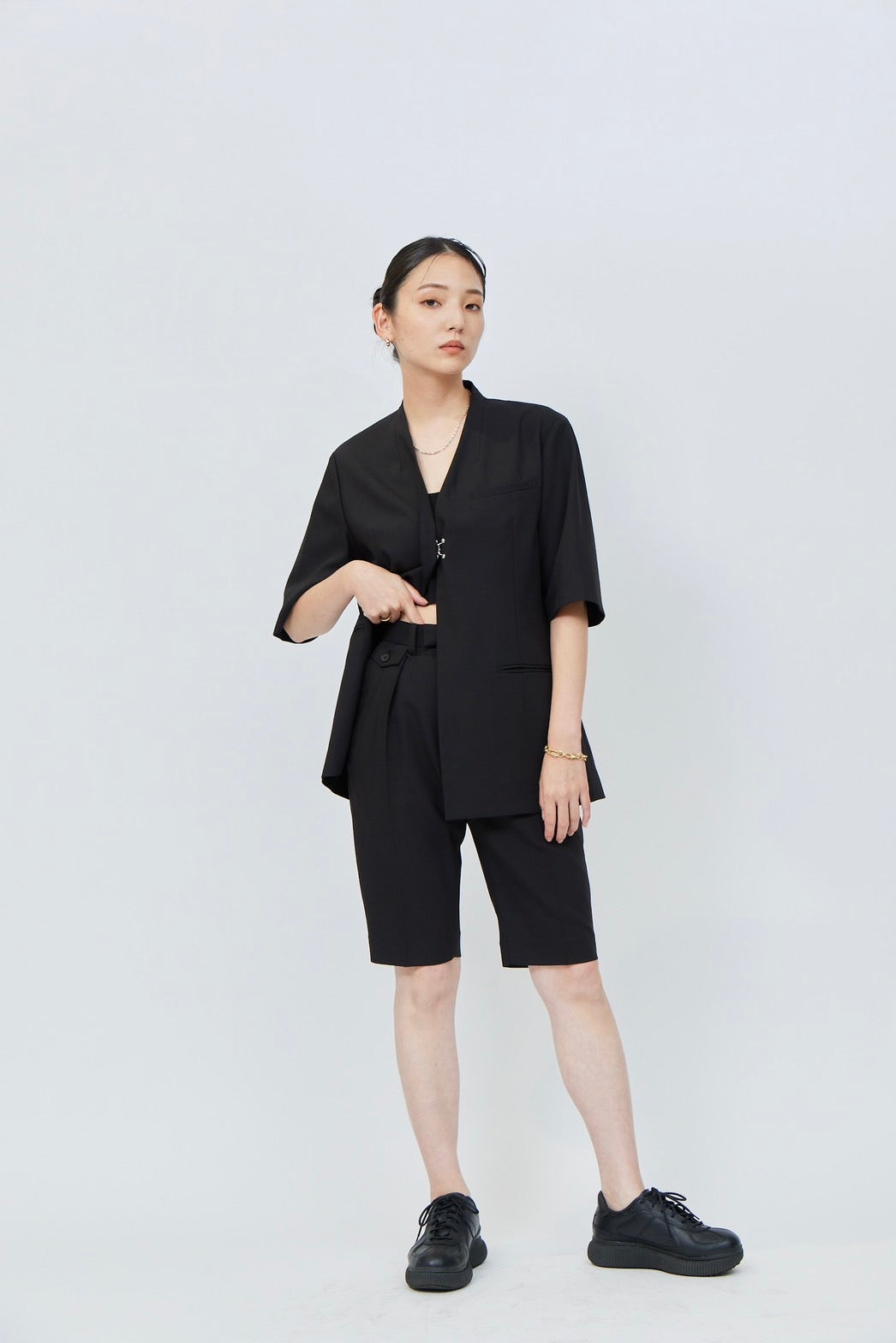 Bermuda Pants - BLACK