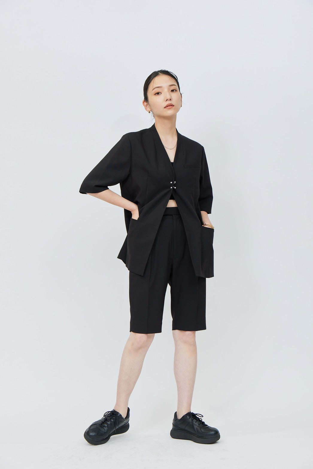 Bermuda Pants - BLACK