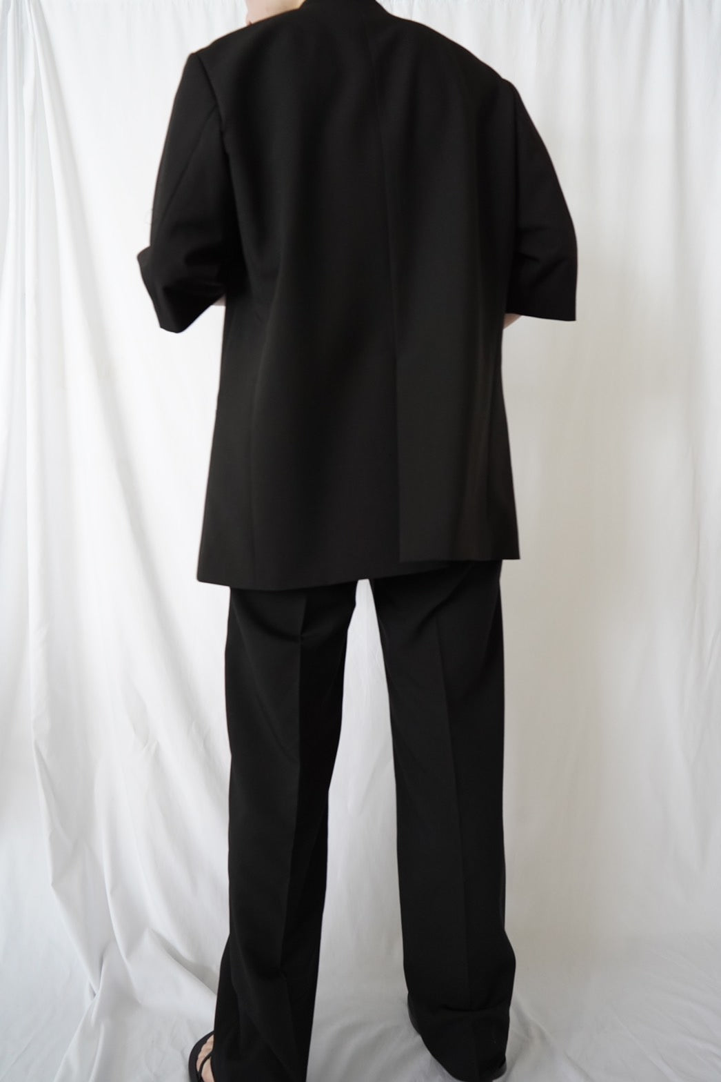 Straight Trousers - BLACK