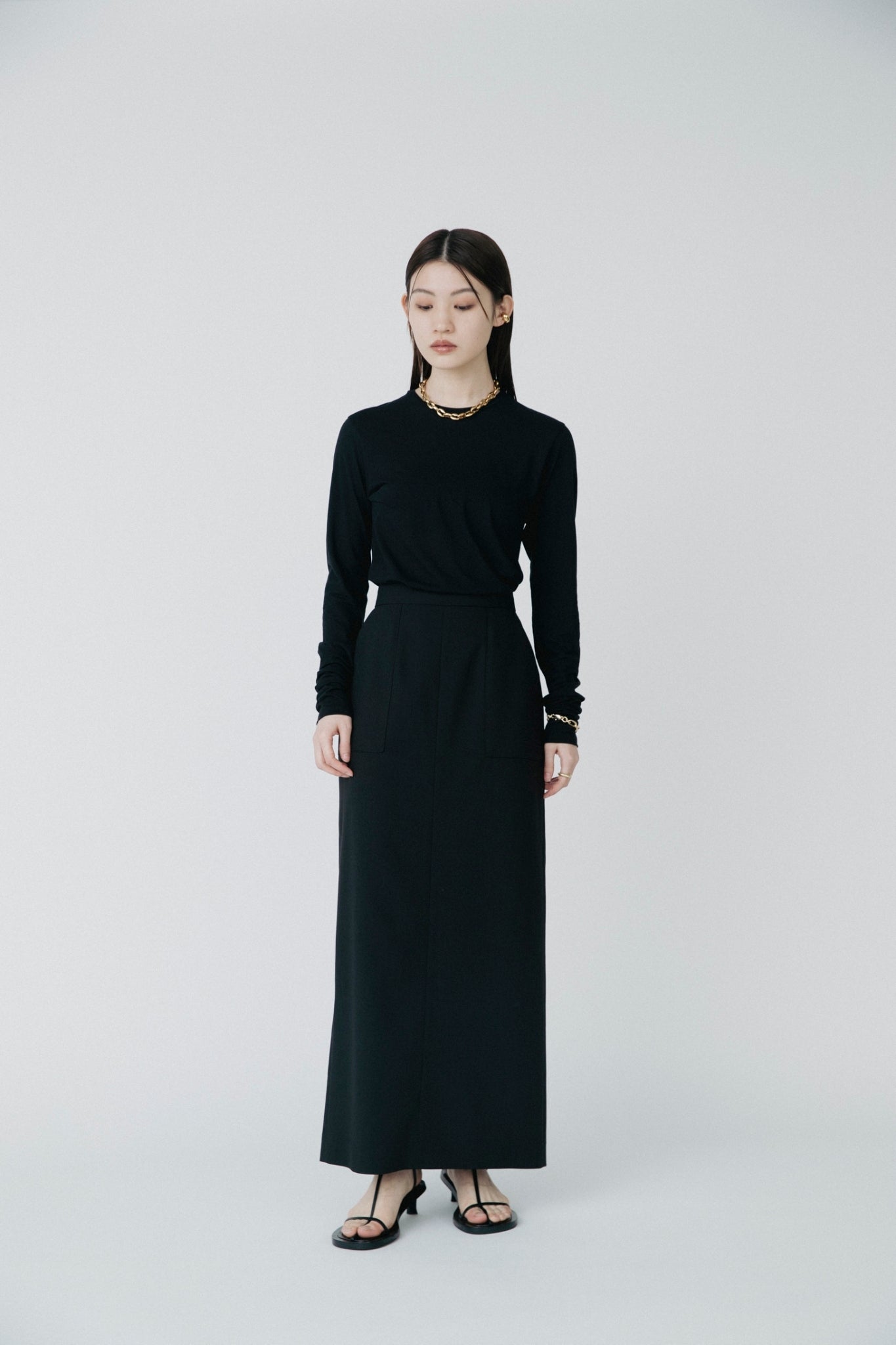 LONG SLEEVE SEE-THROUGH C/S