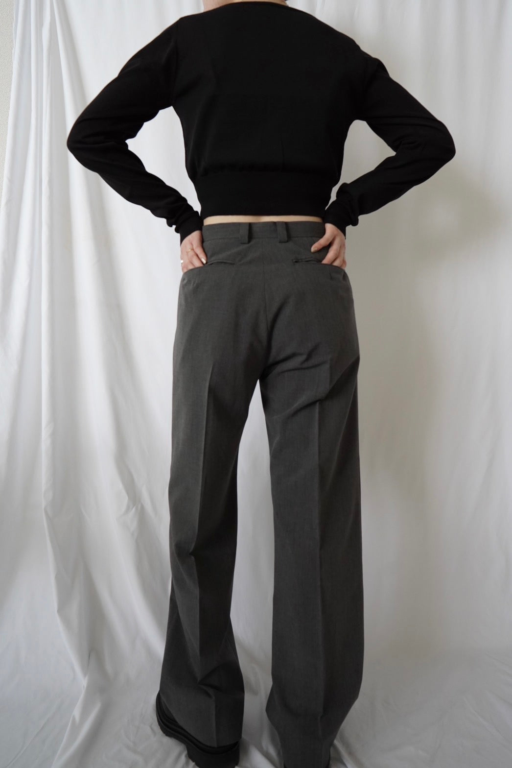 Straight Trousers - GRAY
