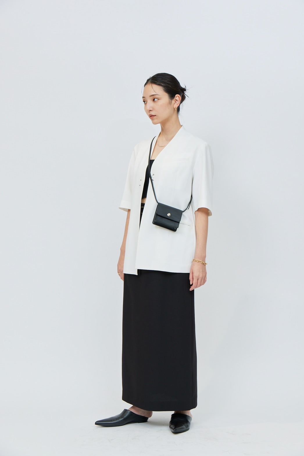 Shoulder Mini Wallet - BLACK