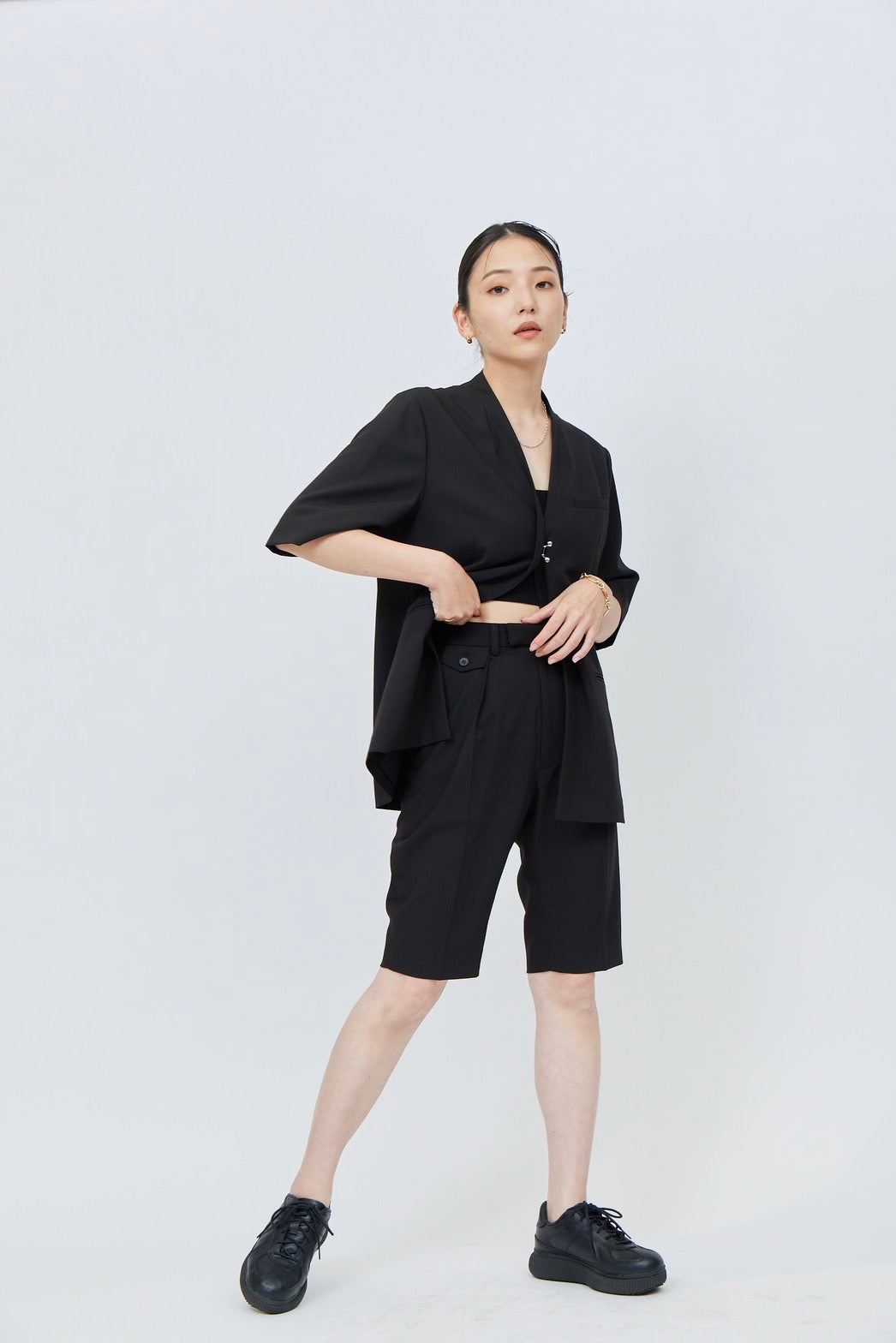 Bermuda Pants - BLACK