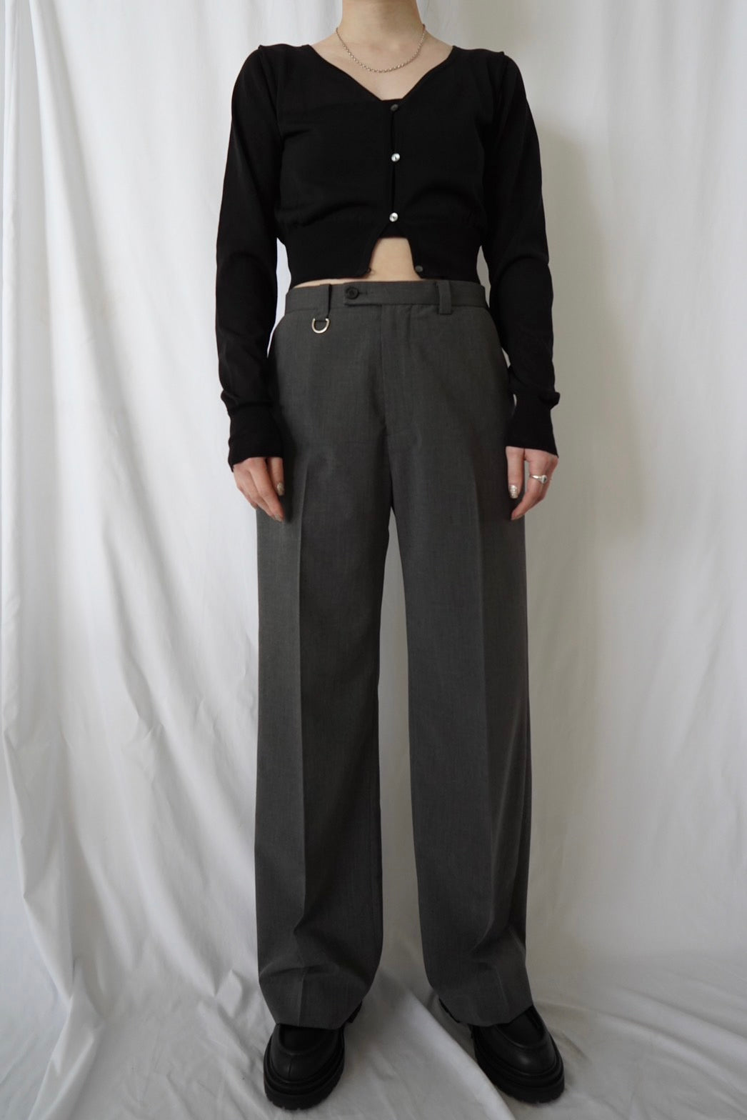 Straight Trousers - GRAY