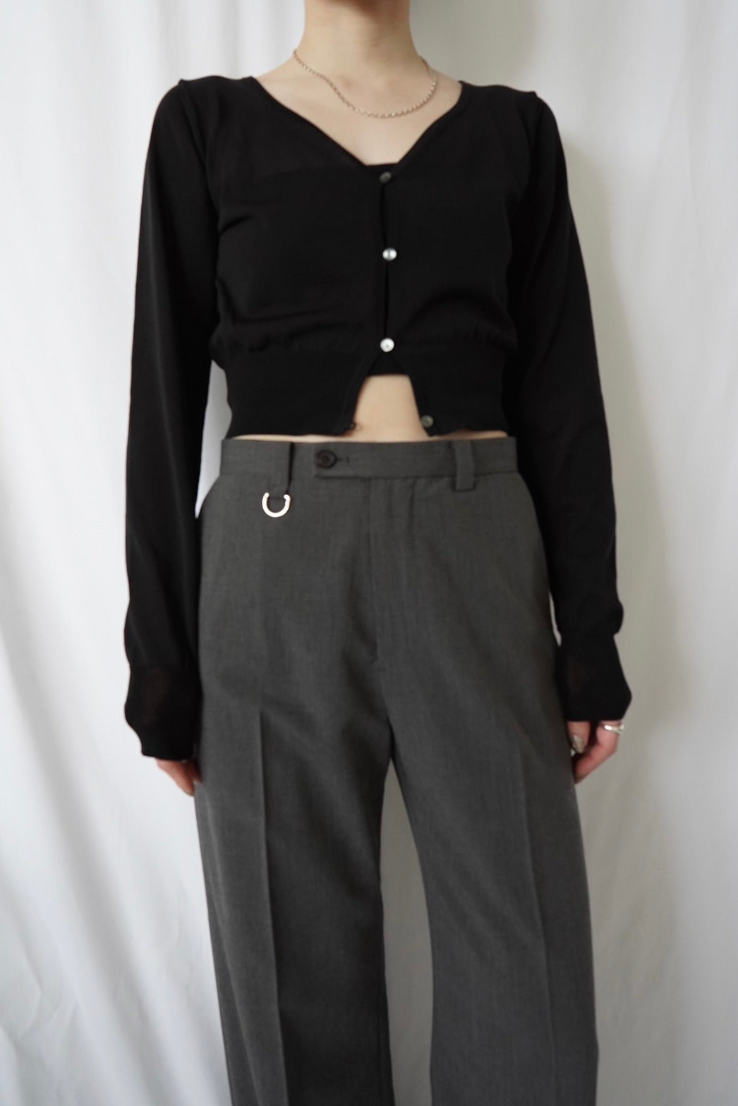 Straight Trousers - GRAY