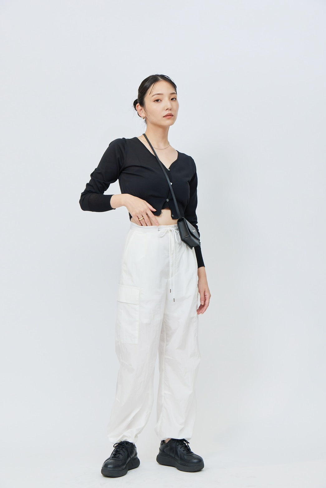 Shoulder Mini Wallet - BLACK