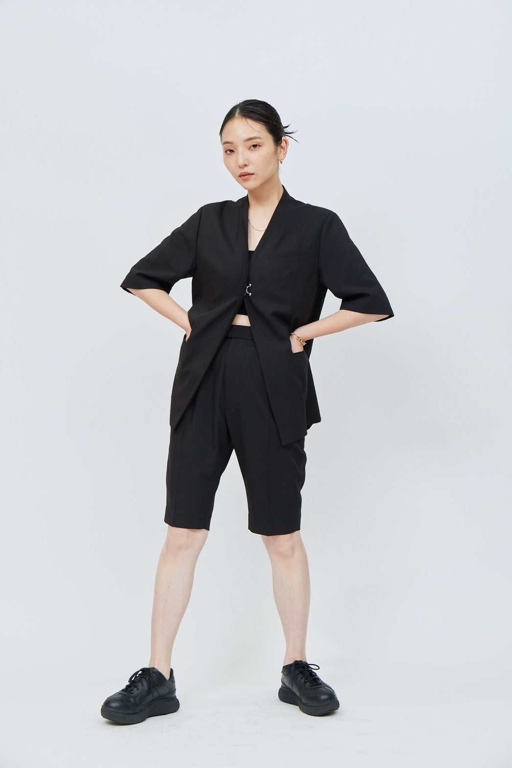 Bermuda Pants - BLACK