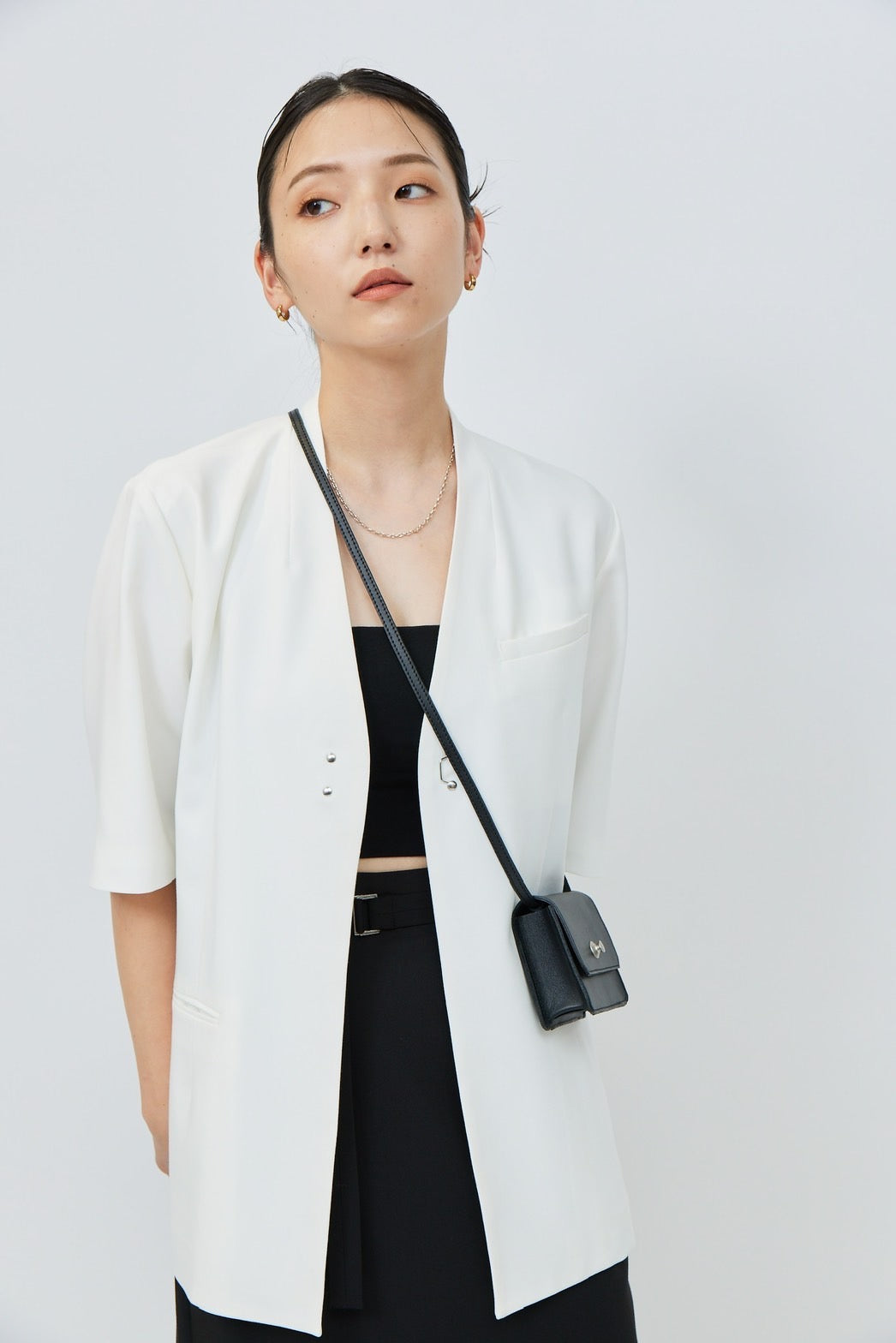 Shoulder Mini Wallet - BLACK