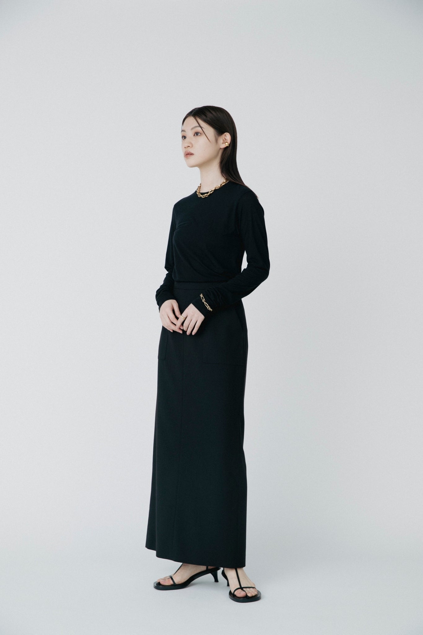 LONG SLEEVE SEE-THROUGH C/S