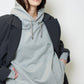 Heavy weight logo sweat hoodie - GRAY