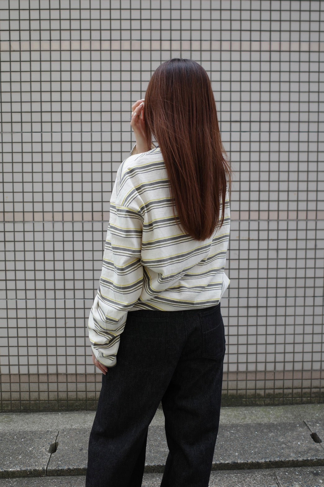 Drawcord border C/S - ECRU