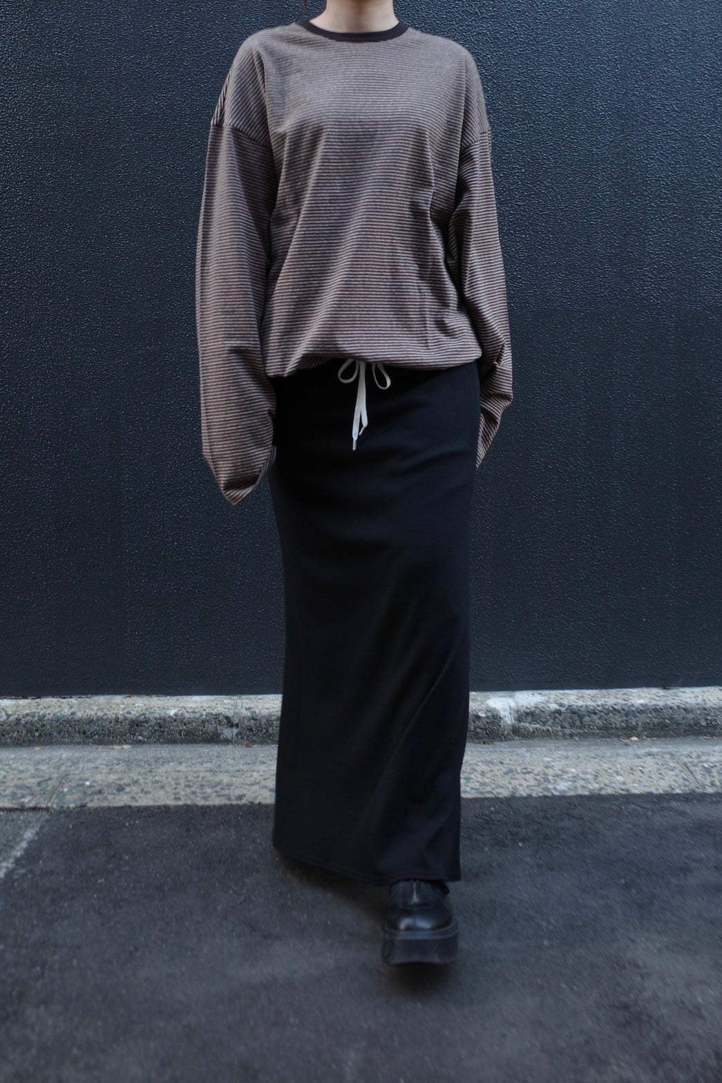 Drawcord border C/S - BROWN