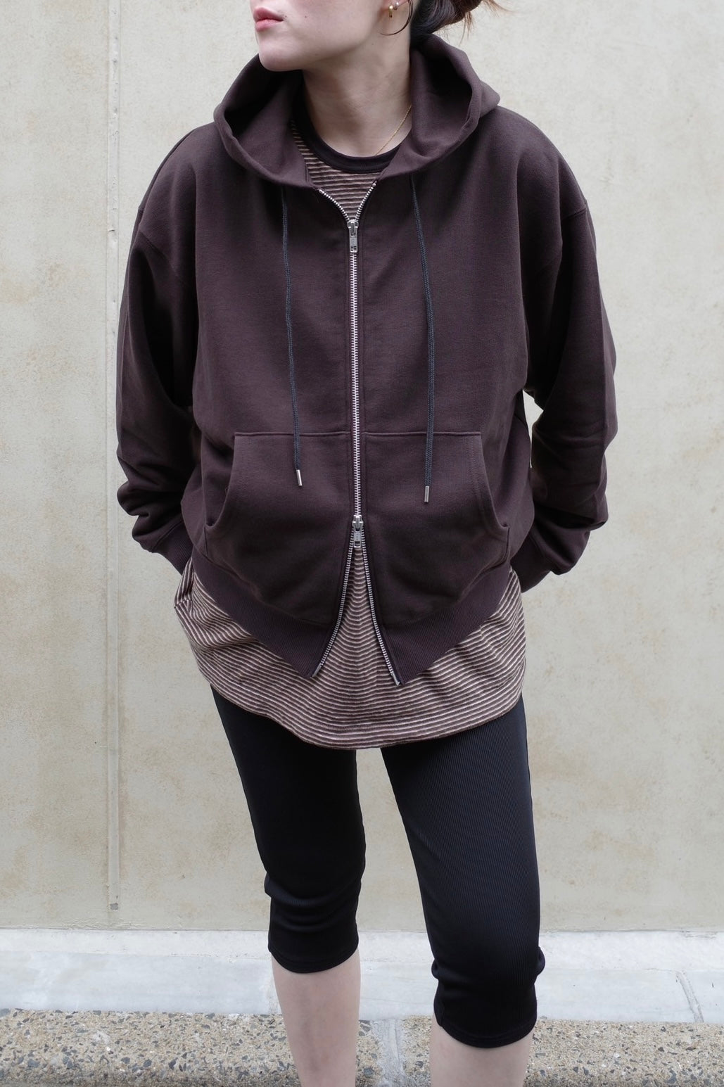 Drawcord border C/S - BROWN