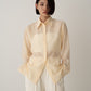 Sheer shirt - LIGHT YELLOW