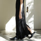 Long cami dress - BLACK