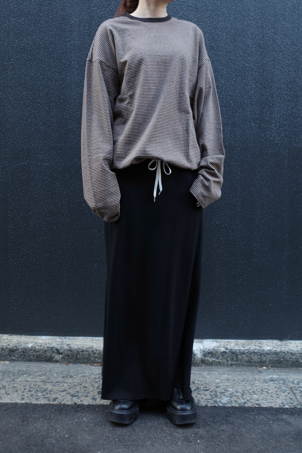 Drawcord border C/S - BROWN