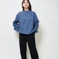 Heavy weight sweat p/o - BLUE GRAY