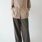 Basic oversized shirt - BROWN STRIPE