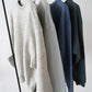 Heavy weight sweat p/o - BLUE GRAY