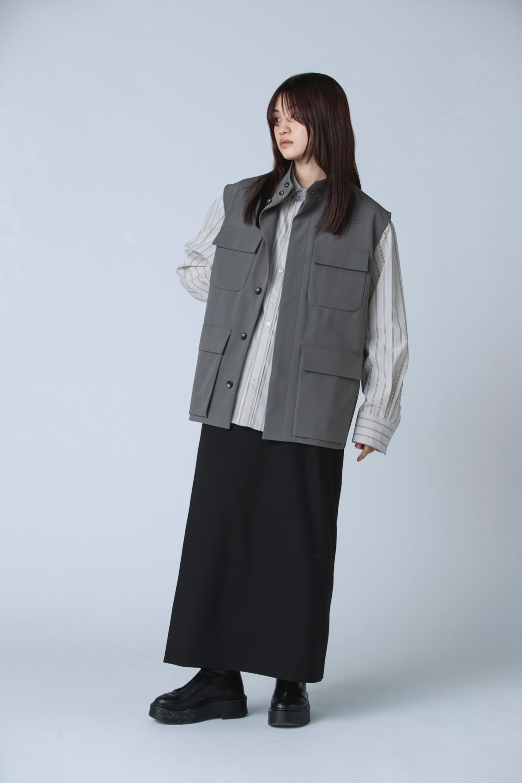 NODAS／Half Sleeve Jacket（WHITE)の通販 by z. shop｜ラクマ - ノーカラージャケット