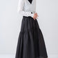 Tiered Skirt - BLACK