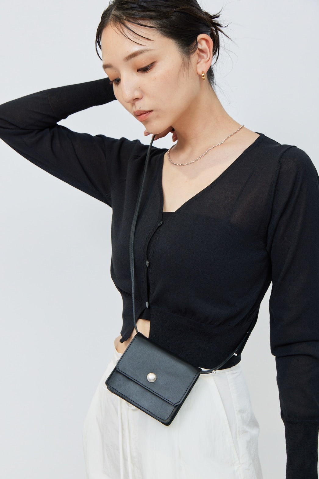 Shoulder Mini Wallet - BLACK