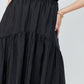 Tiered Skirt - BLACK